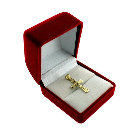 10K Real Gold Rope Chain and Cross Pendant Set - Picture 3 of 8